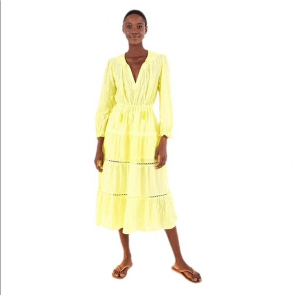 NWT FarmRio pineapple midi dress